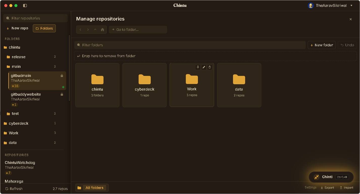 Folders — Stay organized.